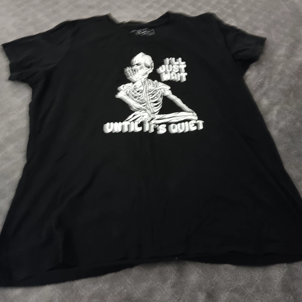 Black Skeleton Graphic Tee